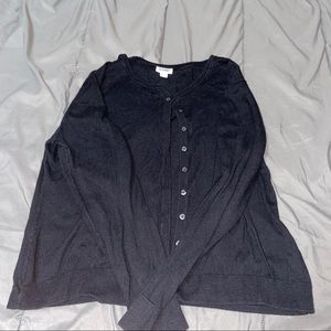 Gray Old Navy Button Down Cardigan